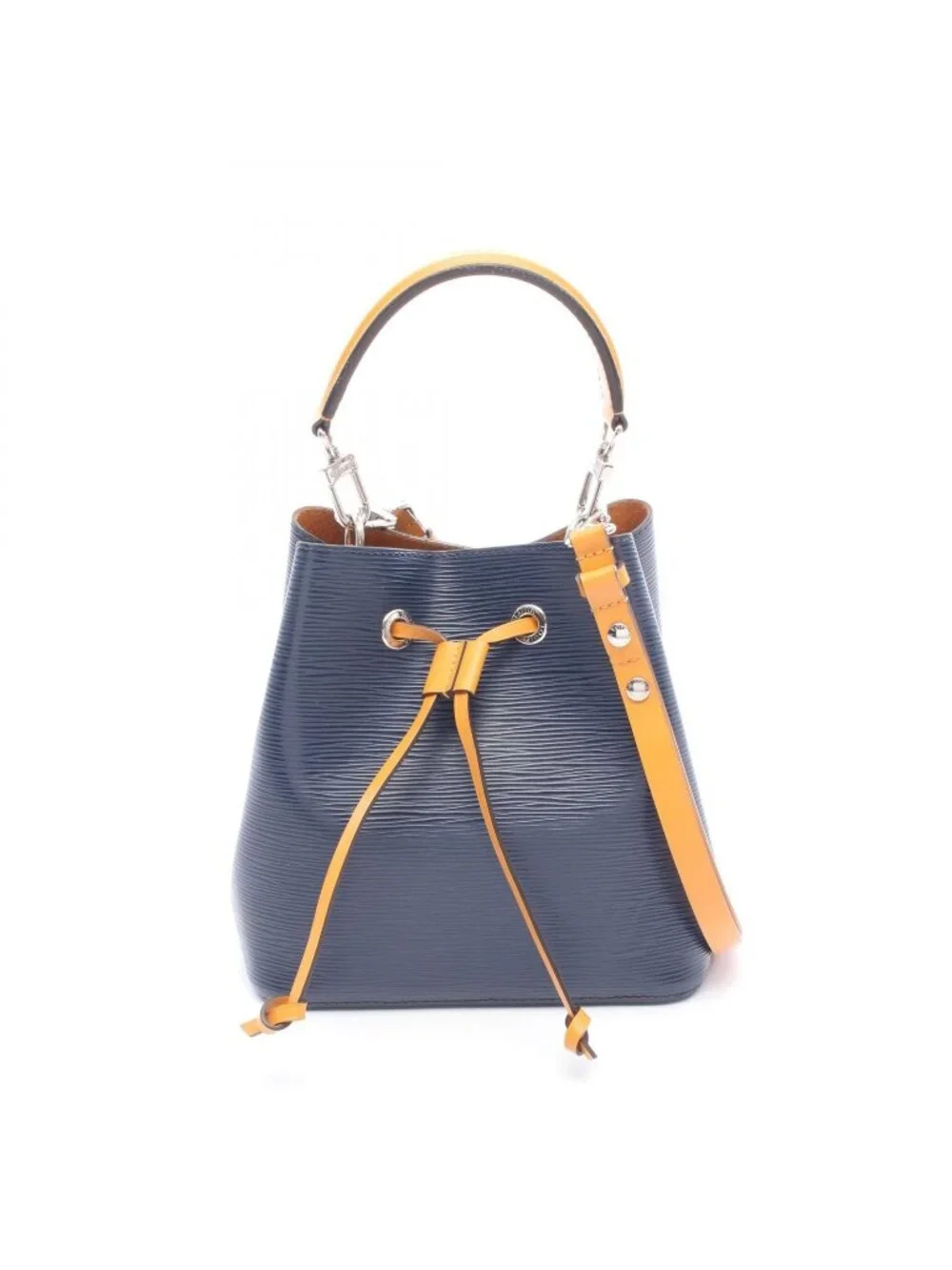 Louis Vuitton Handbag Neo Noe BB Epi Indigo Saffron 2-Way Indigo Leather Bucket